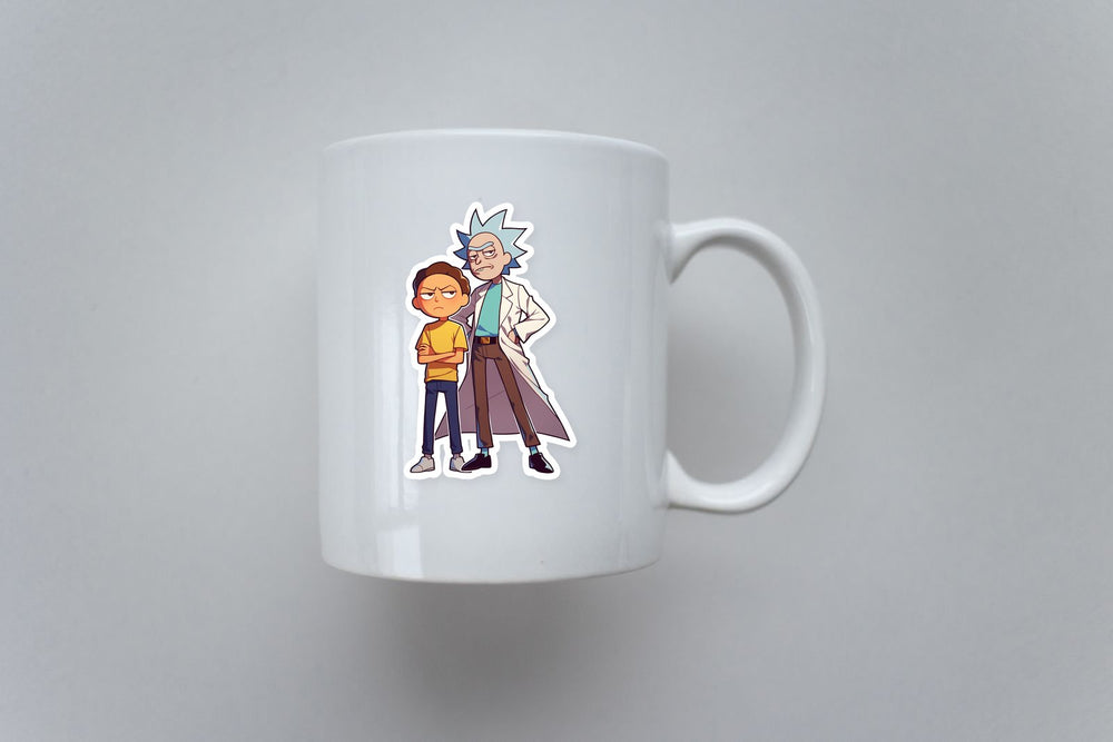 Chibi Rick and Morty Duo Sticker