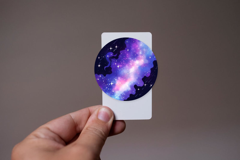 Aesthetic Milky Way Round Sticker