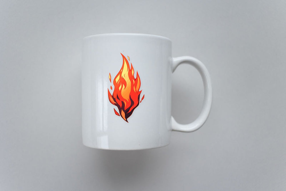 Red & Orange Fire Aesthetic Sticker