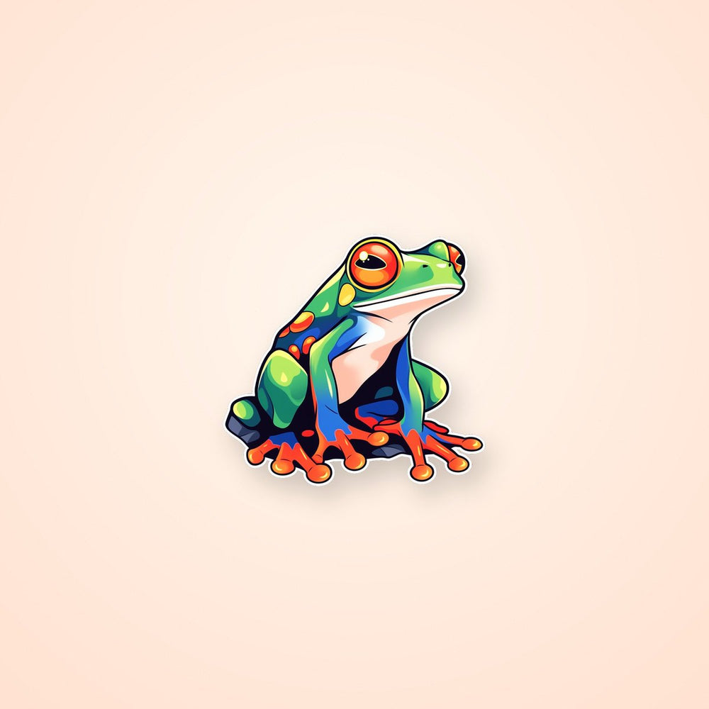 Red-Eyed Tree Frog Aesthetic Sticker