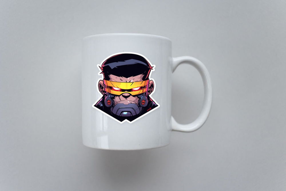 Cyclops-X-Men Tech Mask Head Sticker