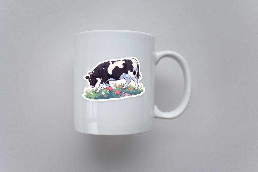 Cow in Pasture Sticker