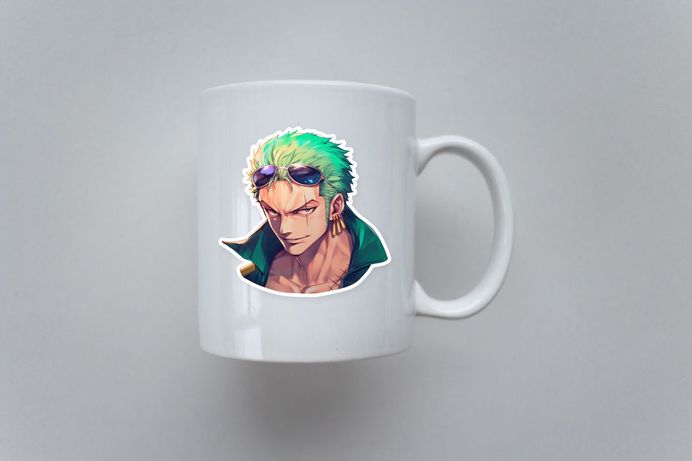One Piece Stunning Zoro Anime Sticker