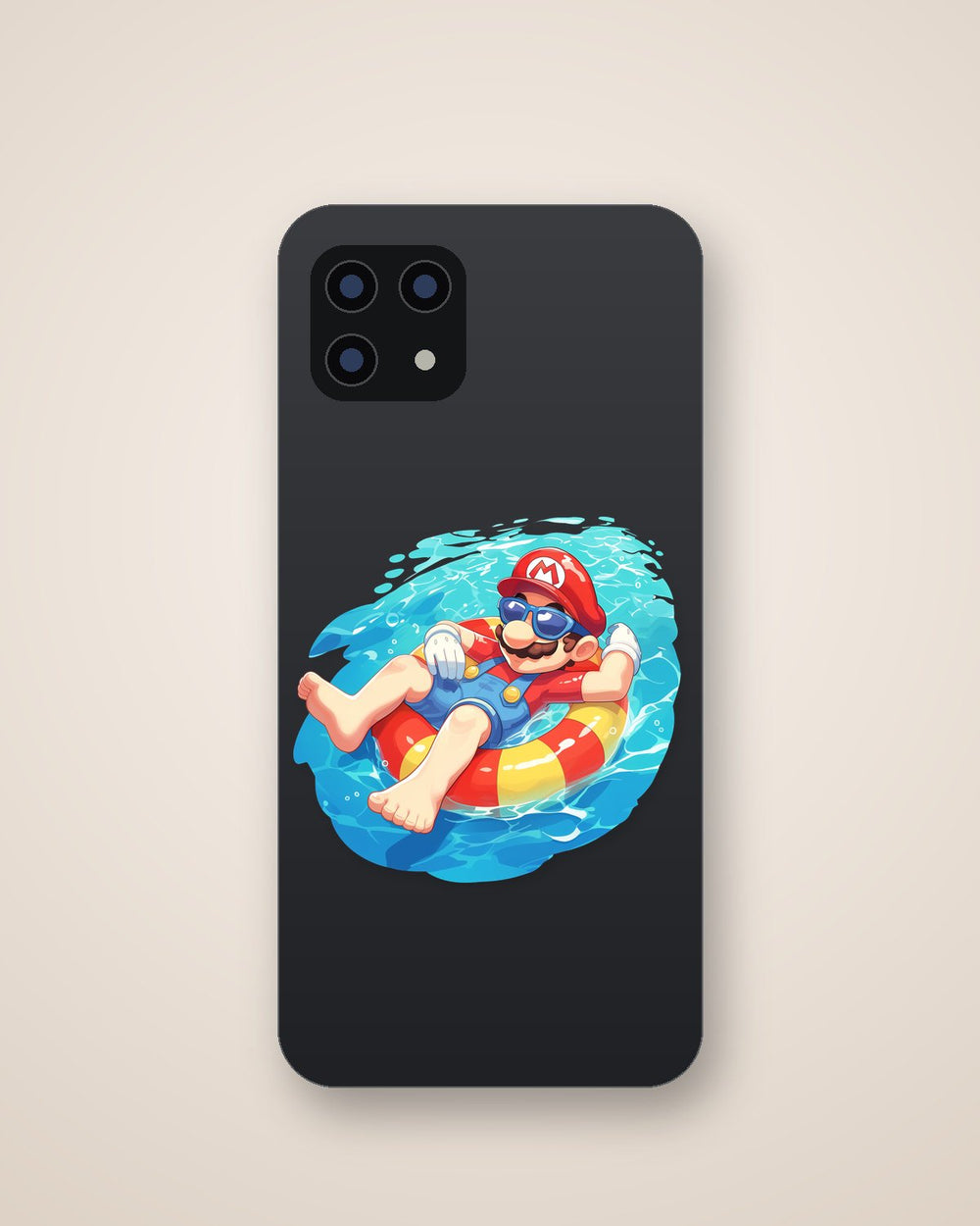 Mario Sunglasses Pool Chill Sticker