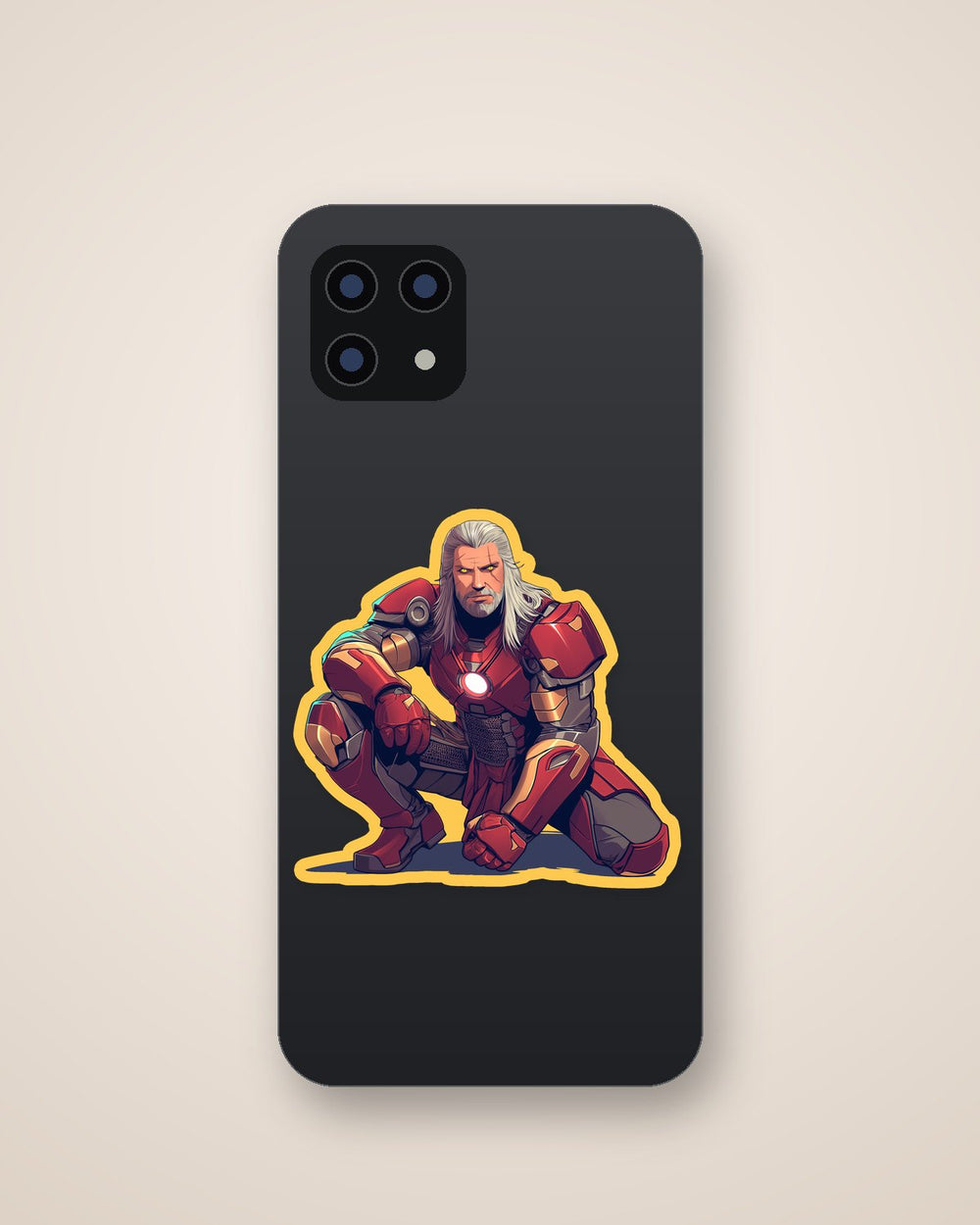 Witcher in Iron Man Armor Sticker