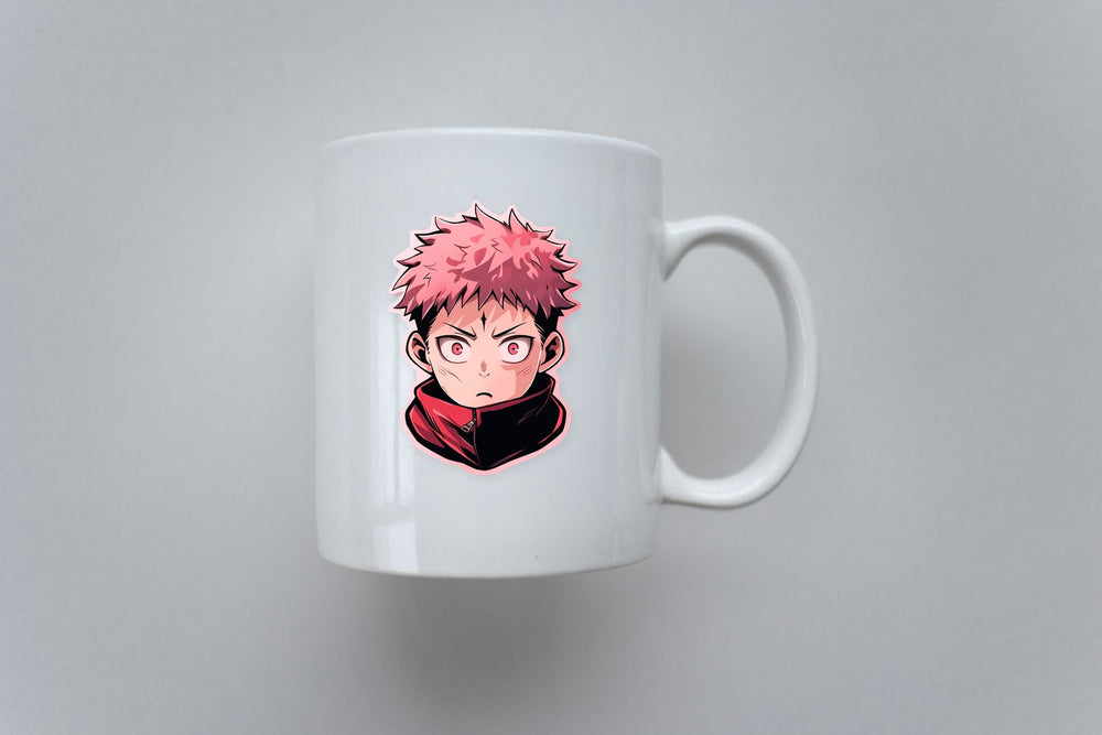 Aesthetic Yuji Itadori Jujutsu Kaisen Sticker