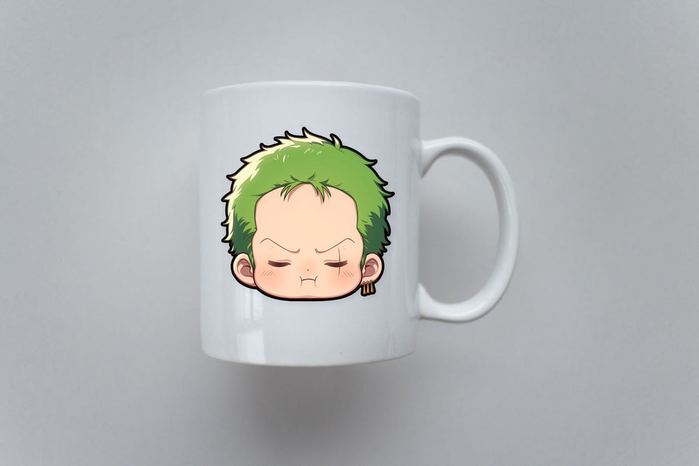 Cute Zoro Face Pirate Sticker