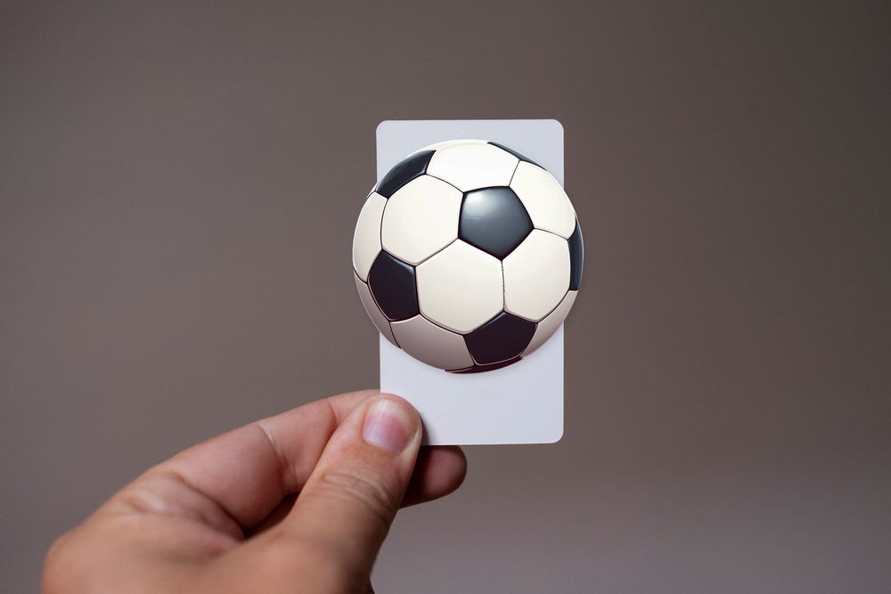 Black and White Soccer Ball Sticker