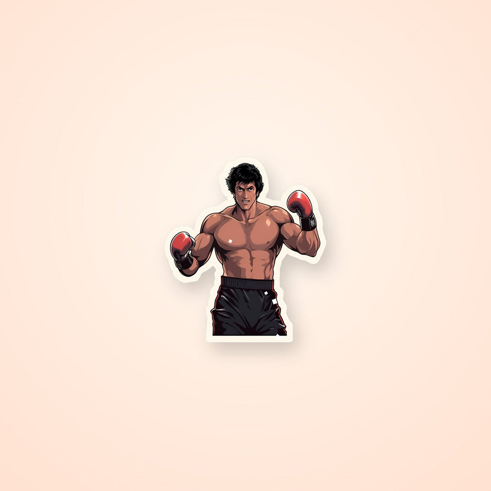 Rocky Balboa in Boxing Gloves Sticker