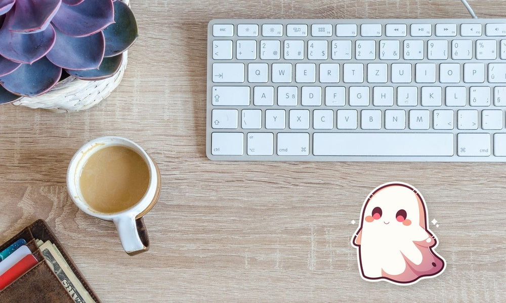 Cute Ghost Smiley Sticker