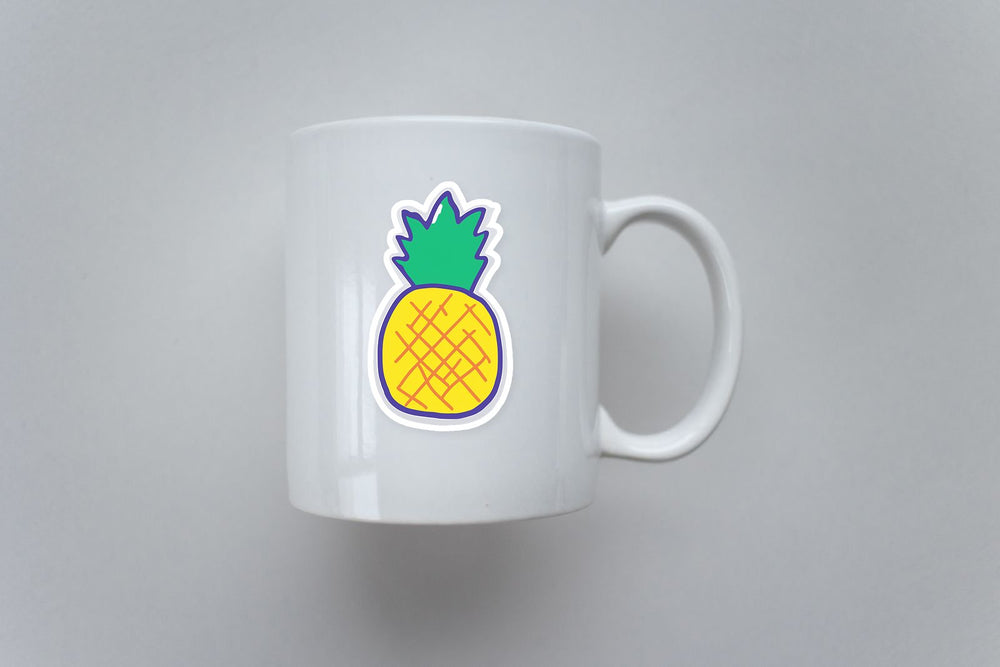 Cartoon Pineapple Sticker