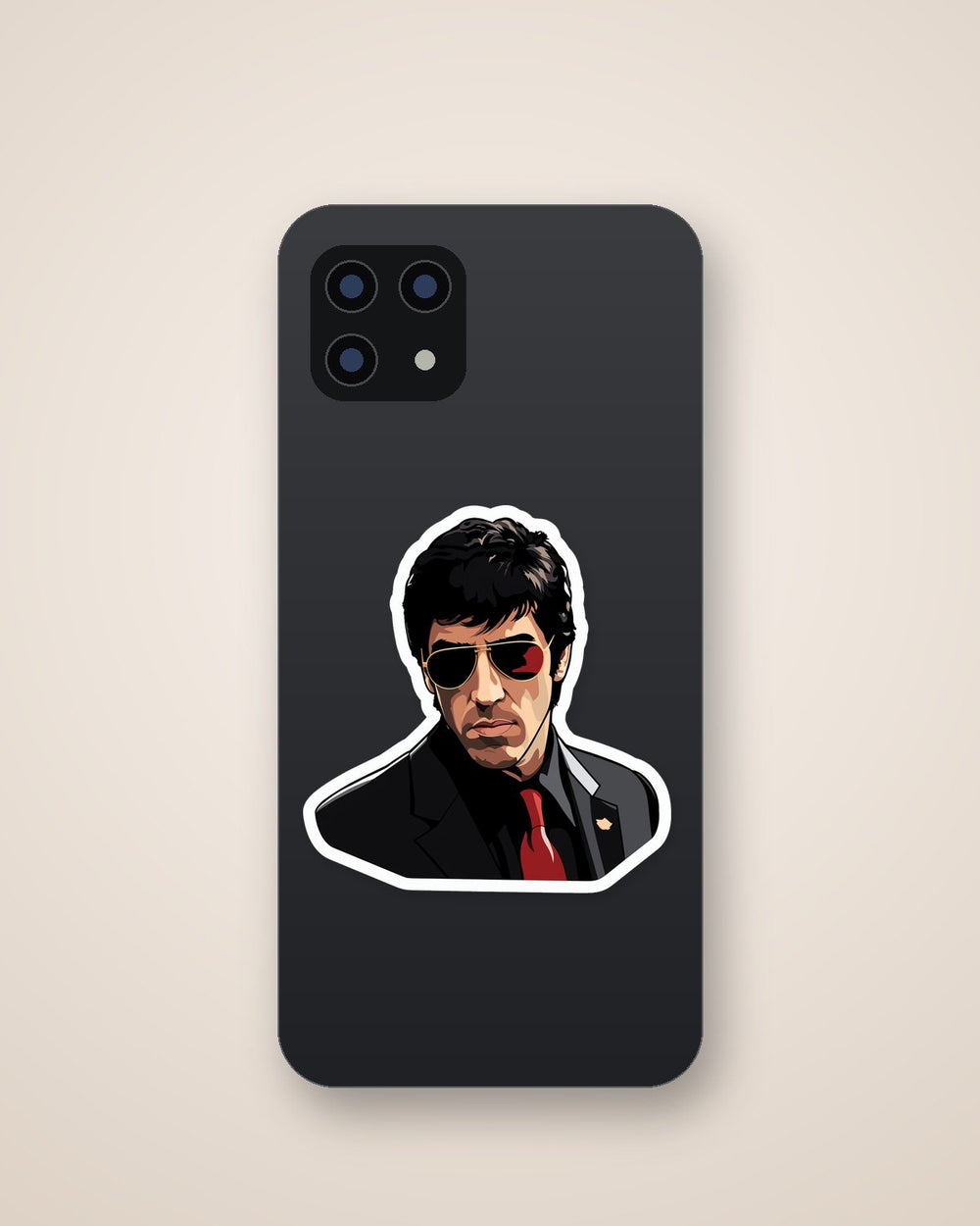 Scarface Tony Montana in Sunglasses Sticker