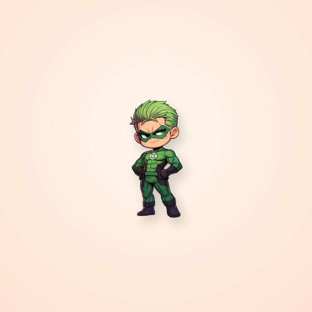 Cute Green Lantern Marvel Sticker