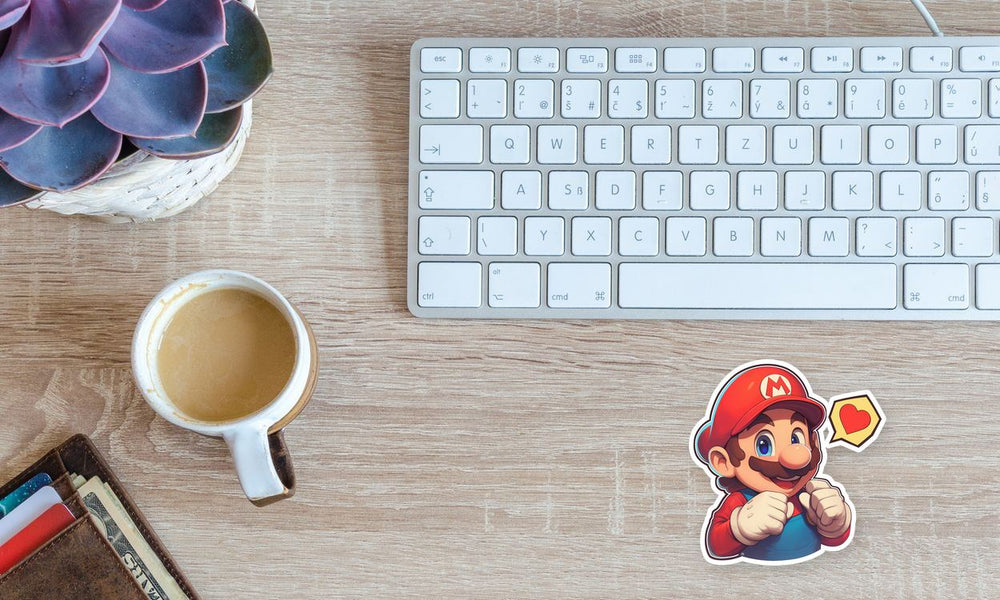 Super Mario Heart Sticker