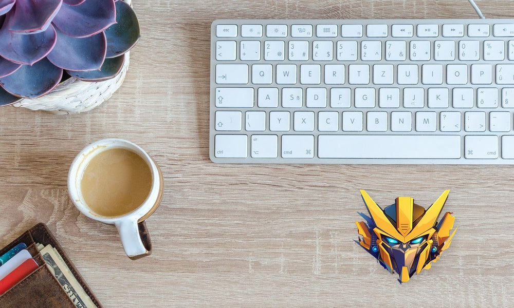 Transformers Bumblebee Glowing Eyes Sticker