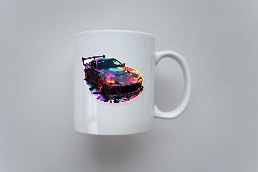 Street Racing Car Bright Sticker