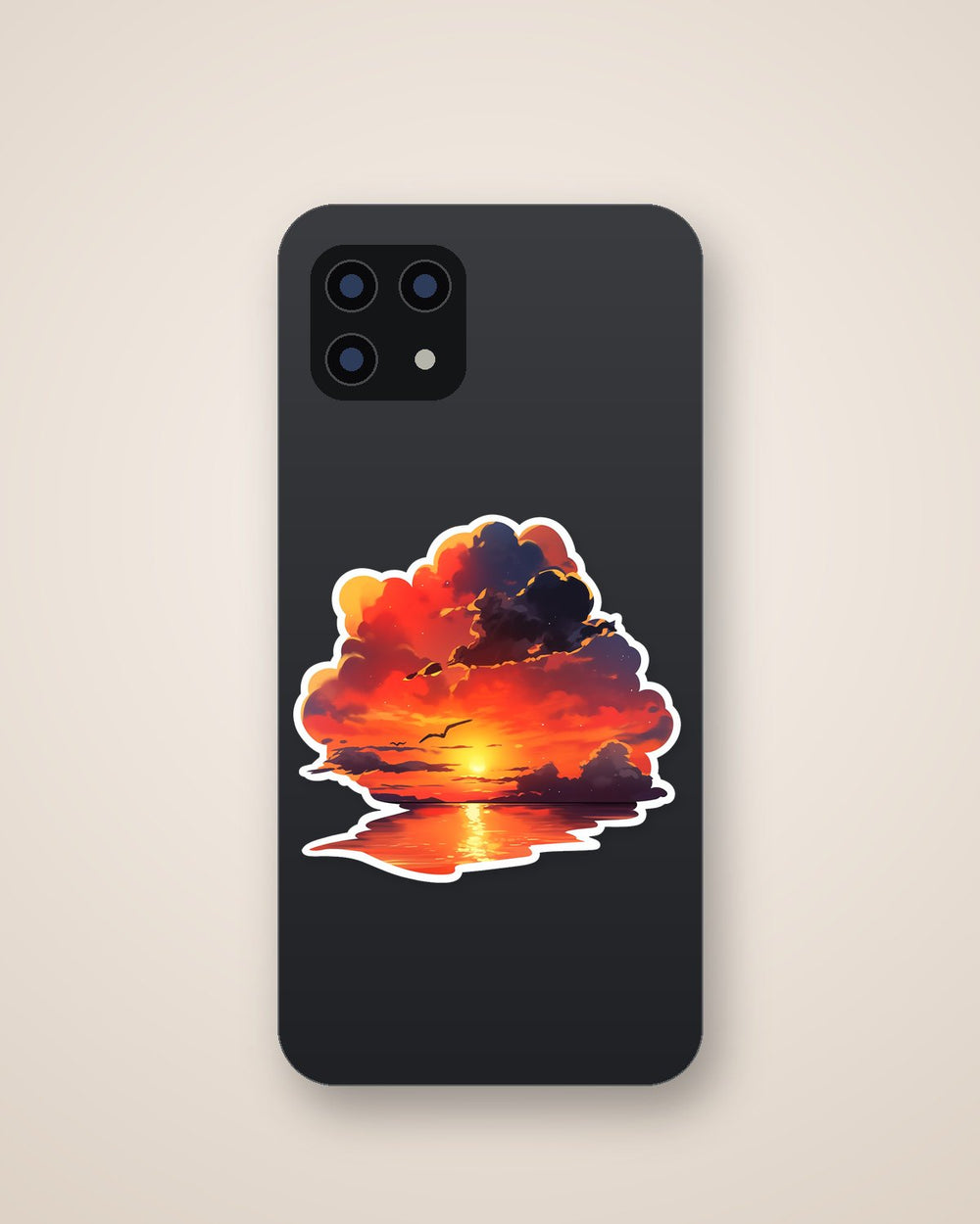 Aesthetic Orange Sea Sunset Sticker