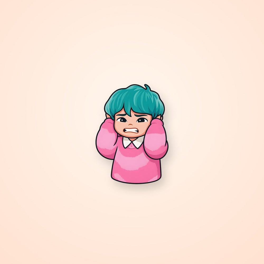 Kpop Demon Hunters Scared Baby Saja Sticker
