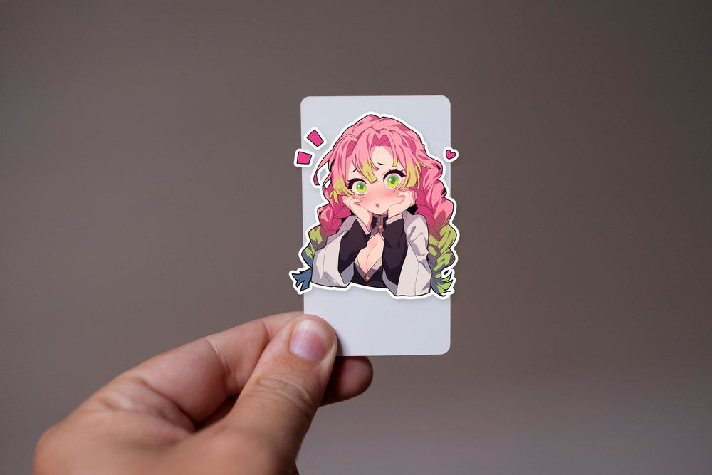 Mitsuri Kanroji Blushing Demon Slayer Sticker