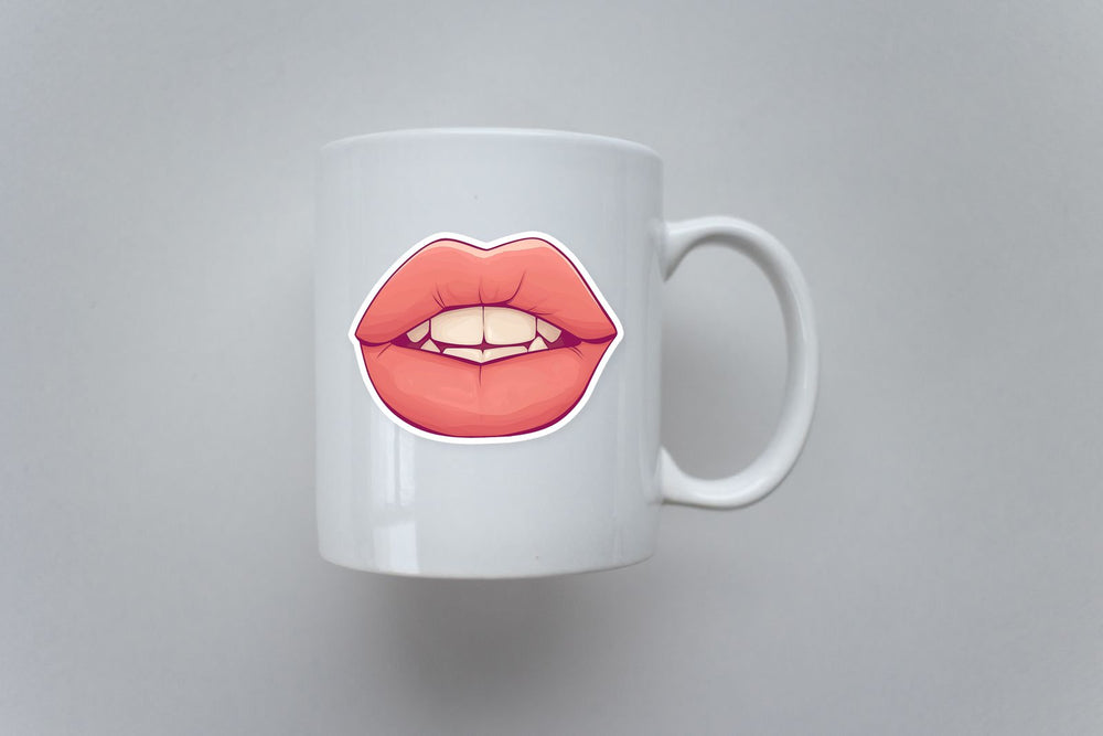 Biting Lips Baddie Aesthetic Sticker