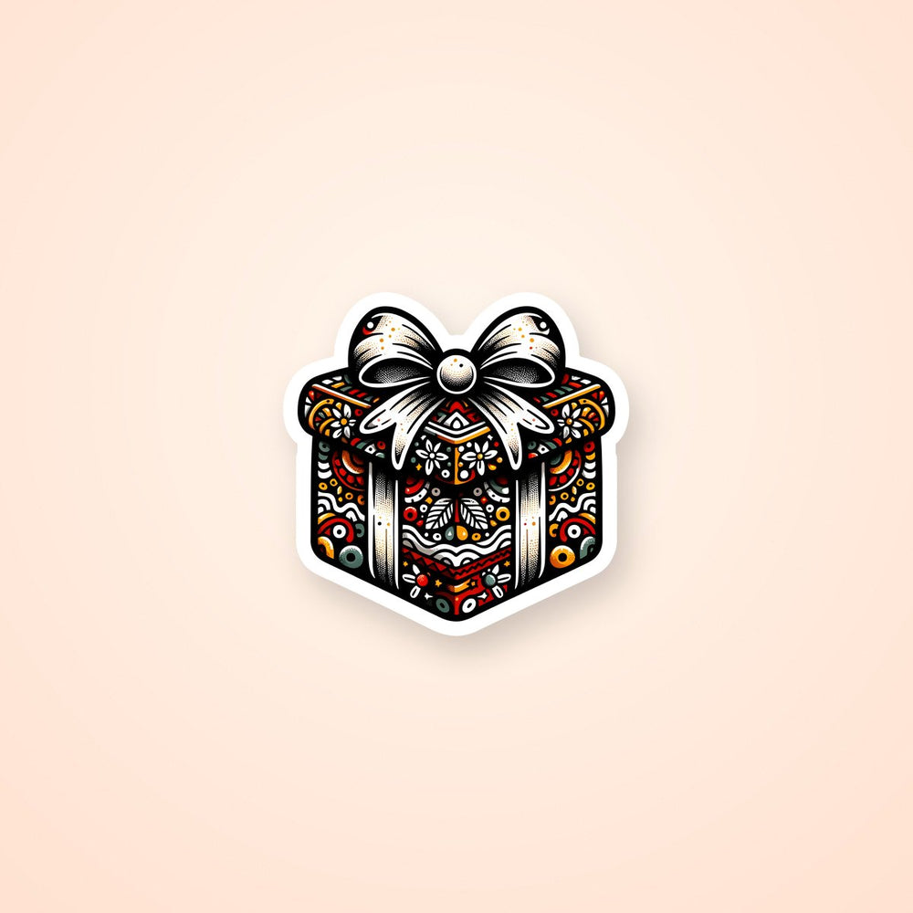 Pattern Christmas Gift Sticker