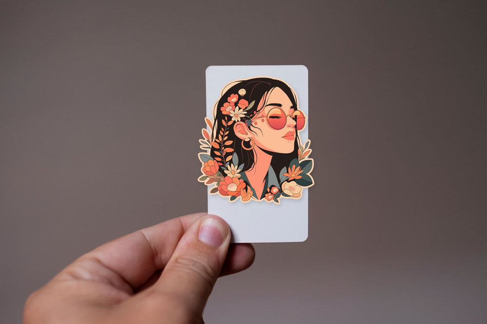 Vsco Girl Floral Sticker