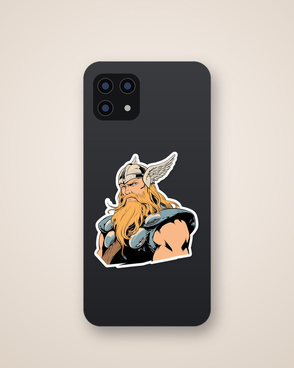 Thor Retro Comics Portrait Sticker