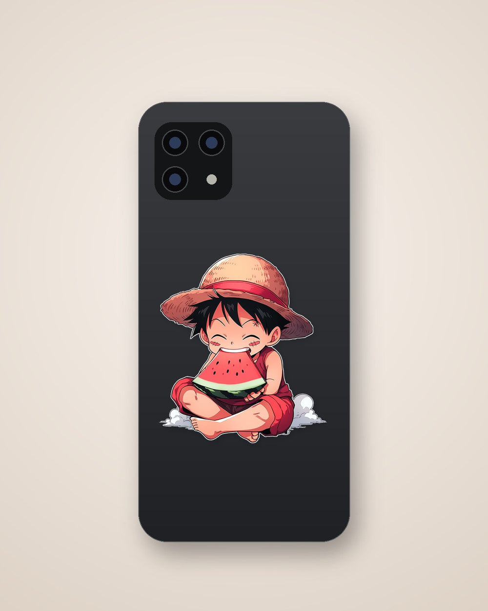 Monkey D. Luffy Eating Watermelon Sticker