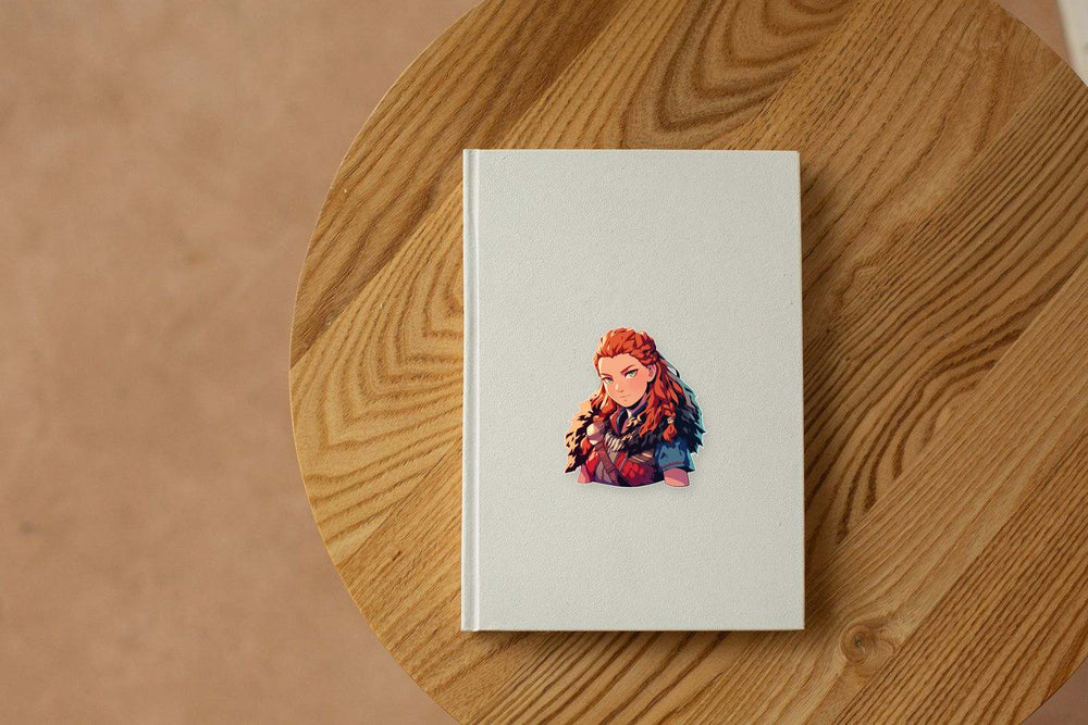 Horizon Zero Dawn Aloy Red Braids Sticker