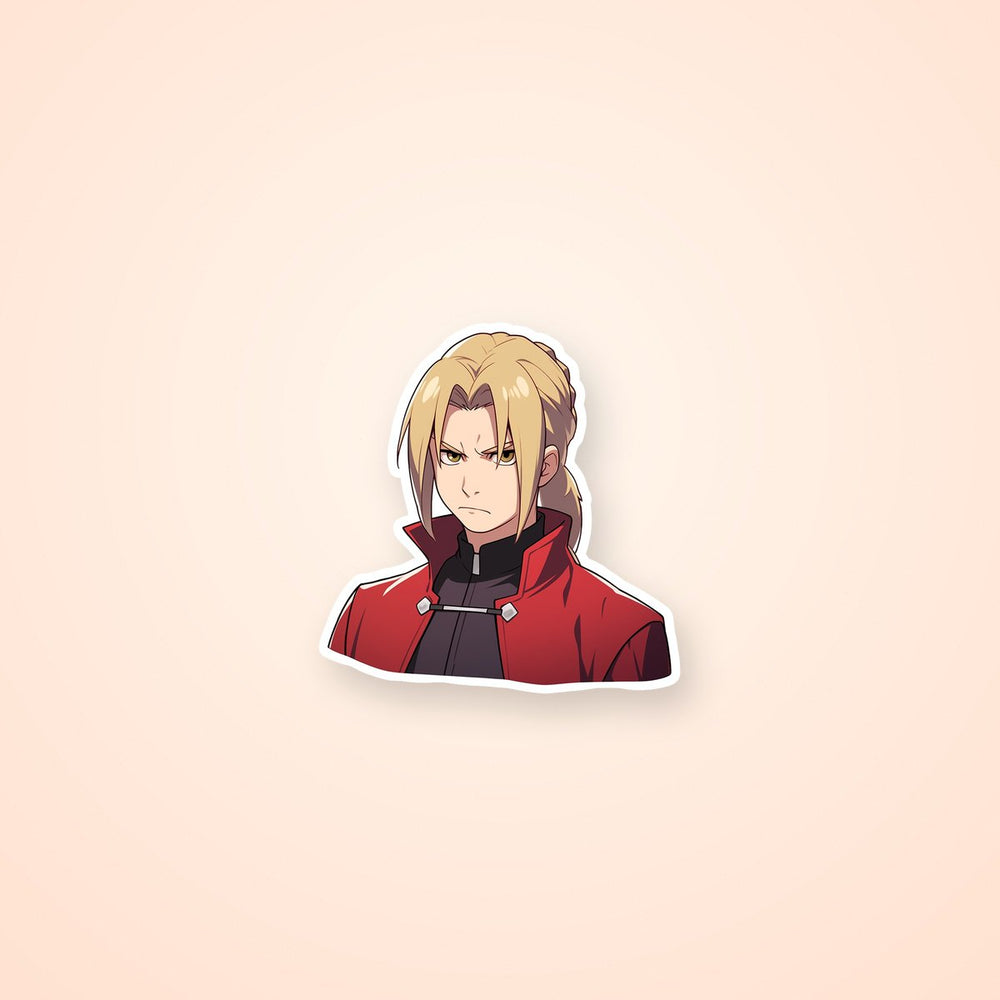 Serious Edward Elric Anime Sticker