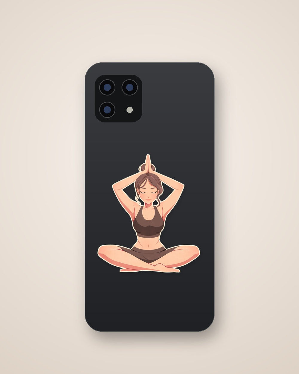 Yoga Pose Minimalist Sticker
