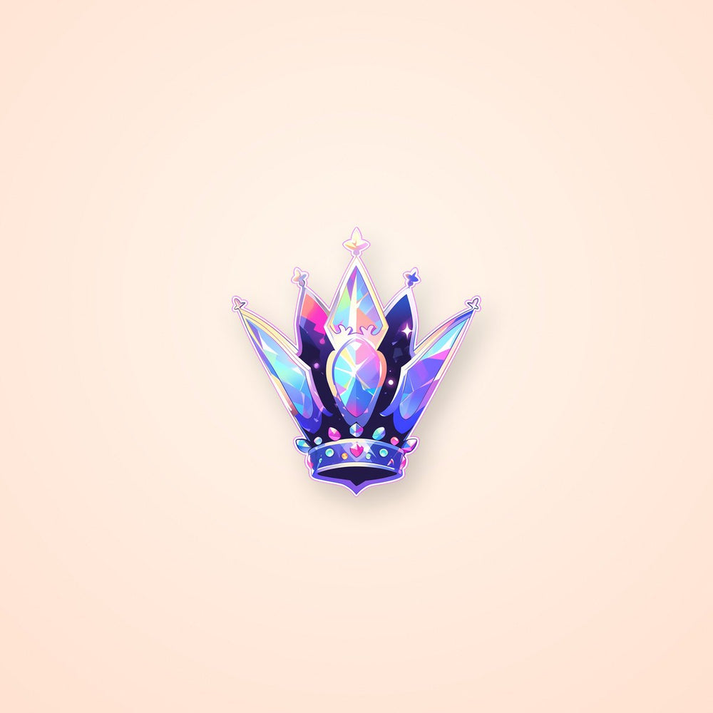 Awesome Crystal Crown Sticker