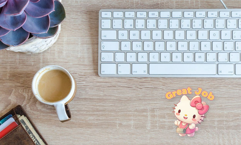 Happy Hello Kitty Great Job Sticker