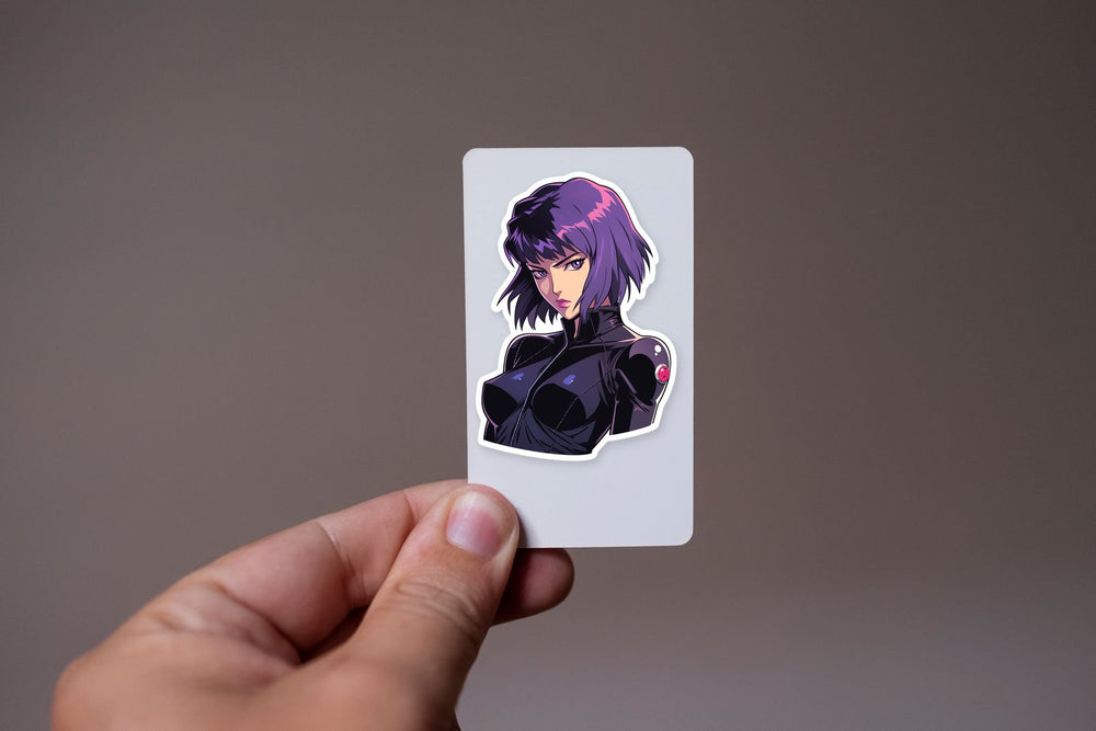 Aesthetic Bust Motoko Kusanagi Sticker