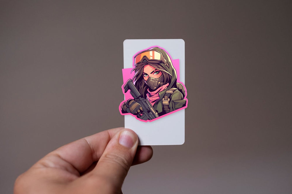 Fortnite Female Soldier Sticker
