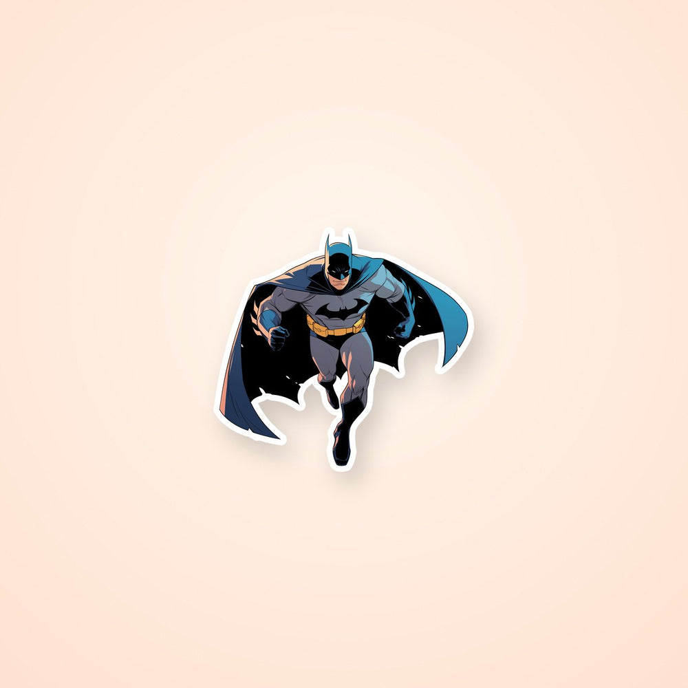 Batman Running Superhero Comic Sticker