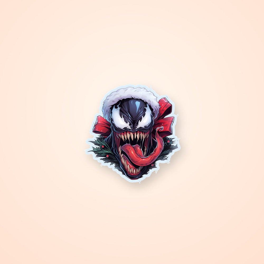 Scary Christmas Venom Marvel Sticker