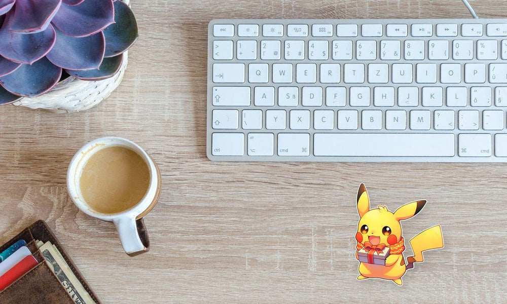 Pokemon Pikachu with Christmas Gift Sticker