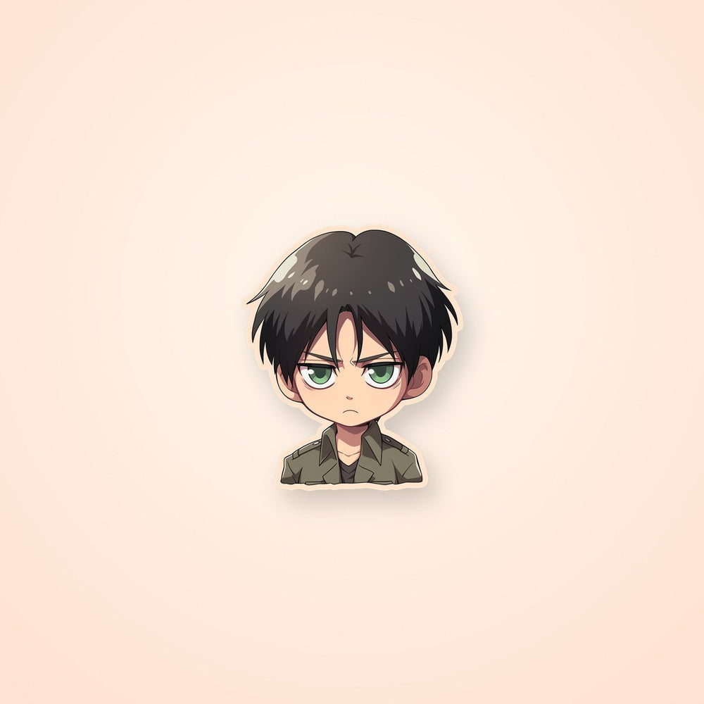 Chibi Eren Yeager Child Sticker