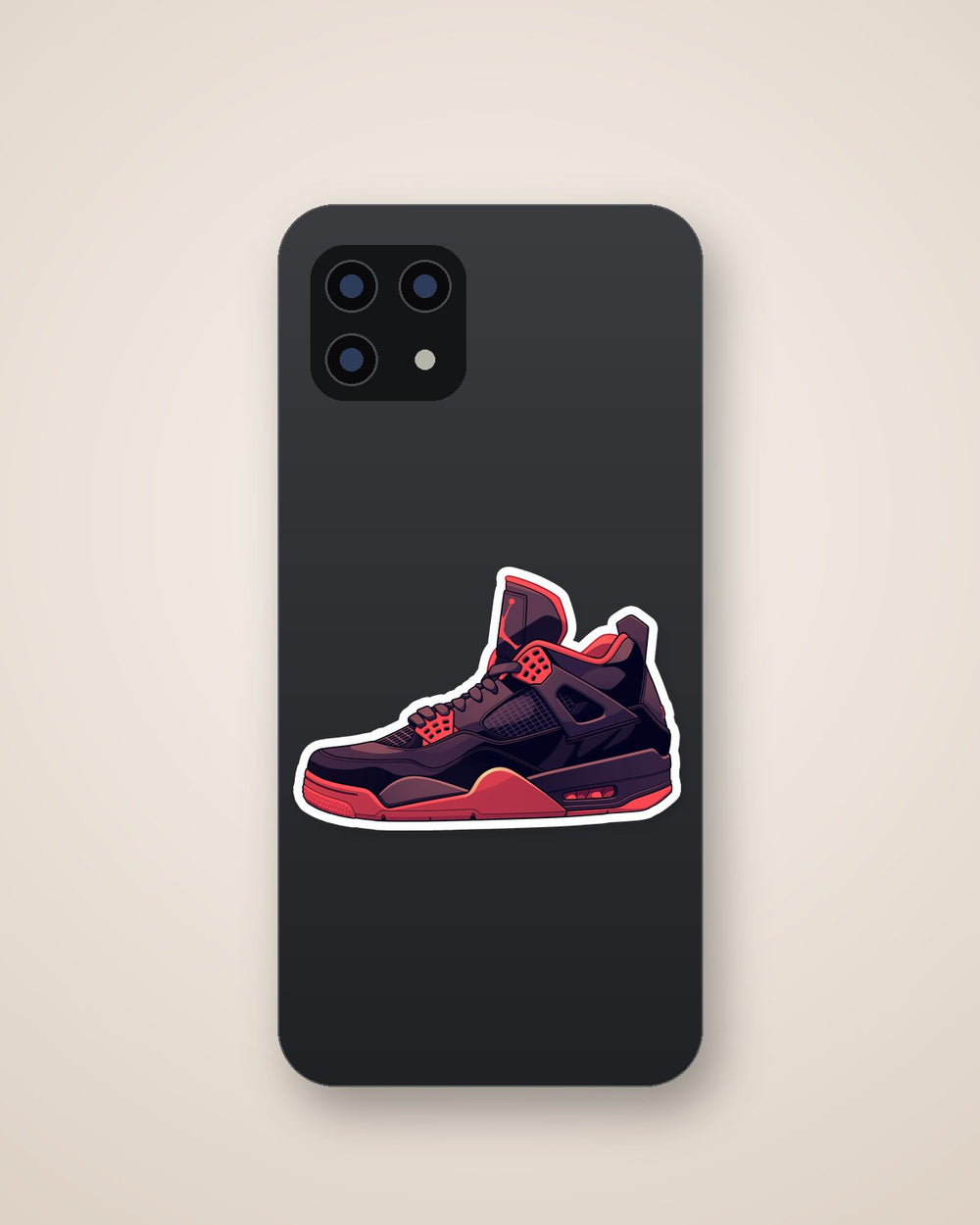 Air Jordan 4 Bred Sneaker Sticker