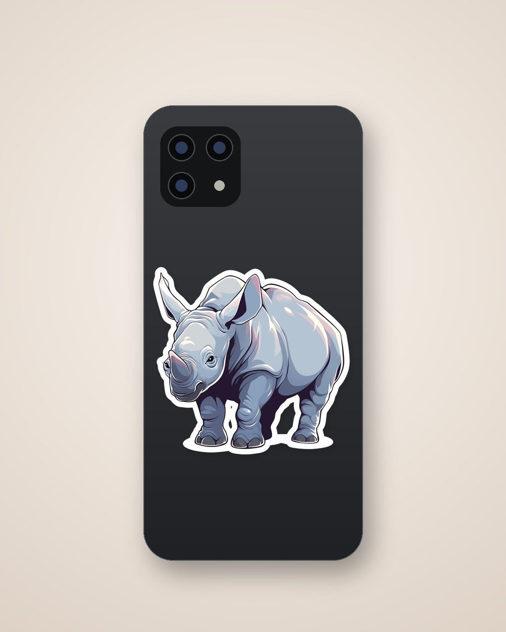 Aesthetic Rhinoceros Sticker