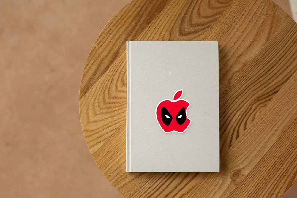 Deadpool Apple Logo Sticker