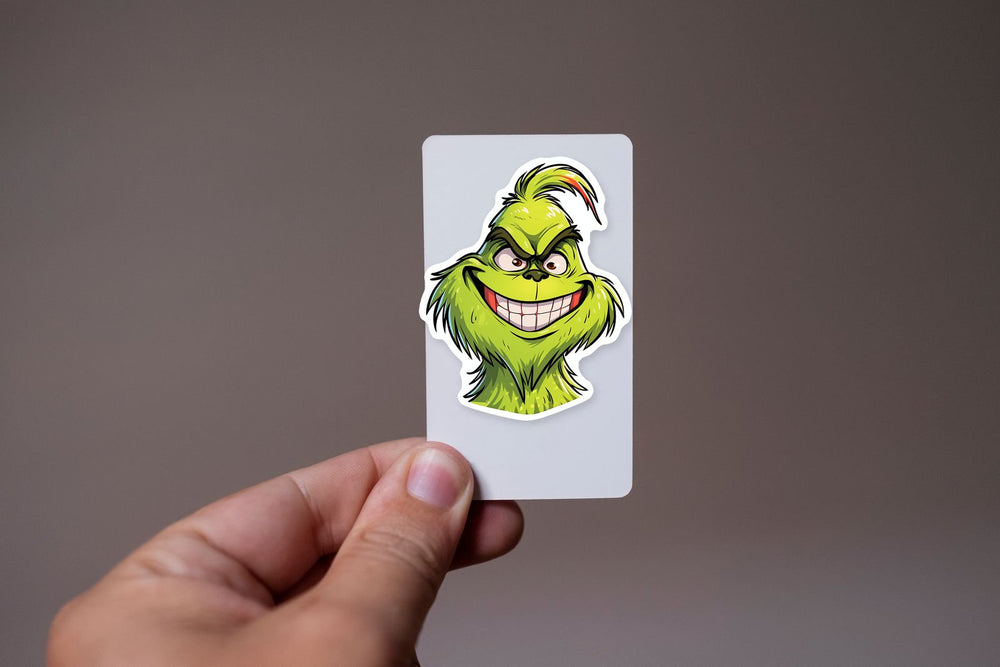 Smiling Grinch Sticker