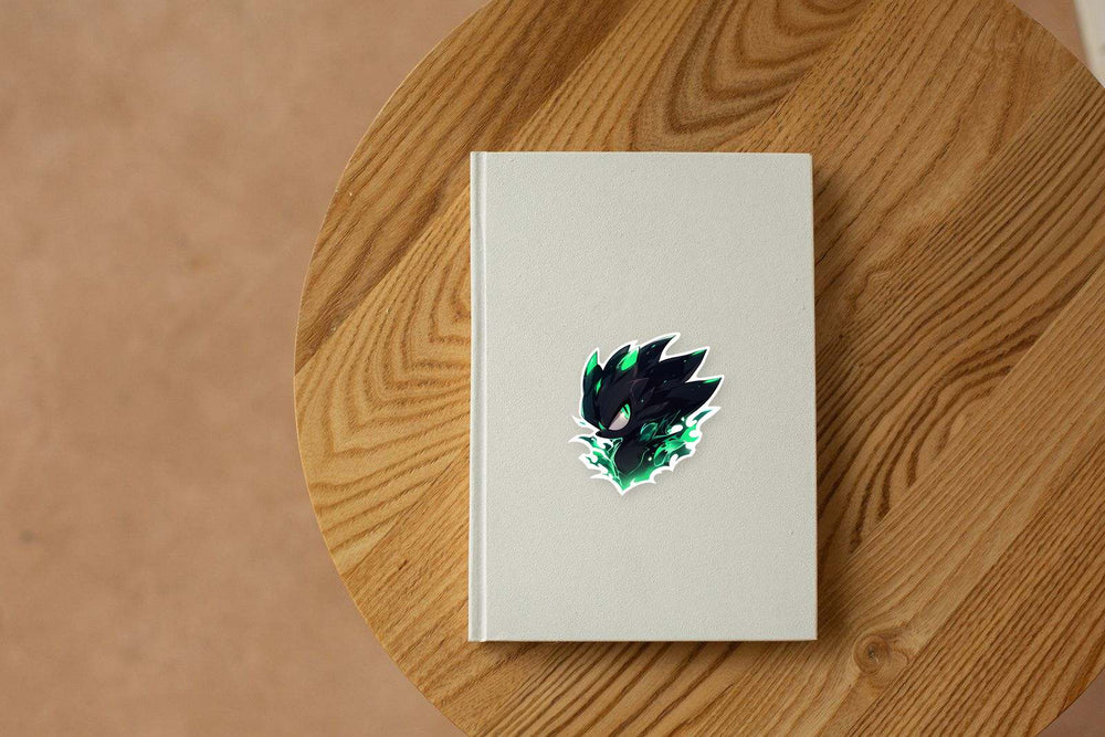 Black & Green Super Sonic Sticker