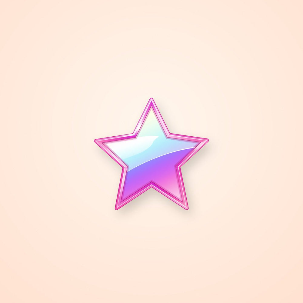 Gradient Pink Star Clipart