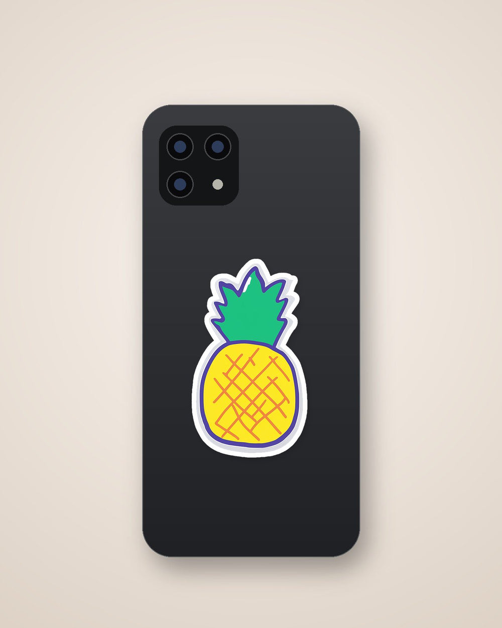 Cartoon Pineapple Sticker