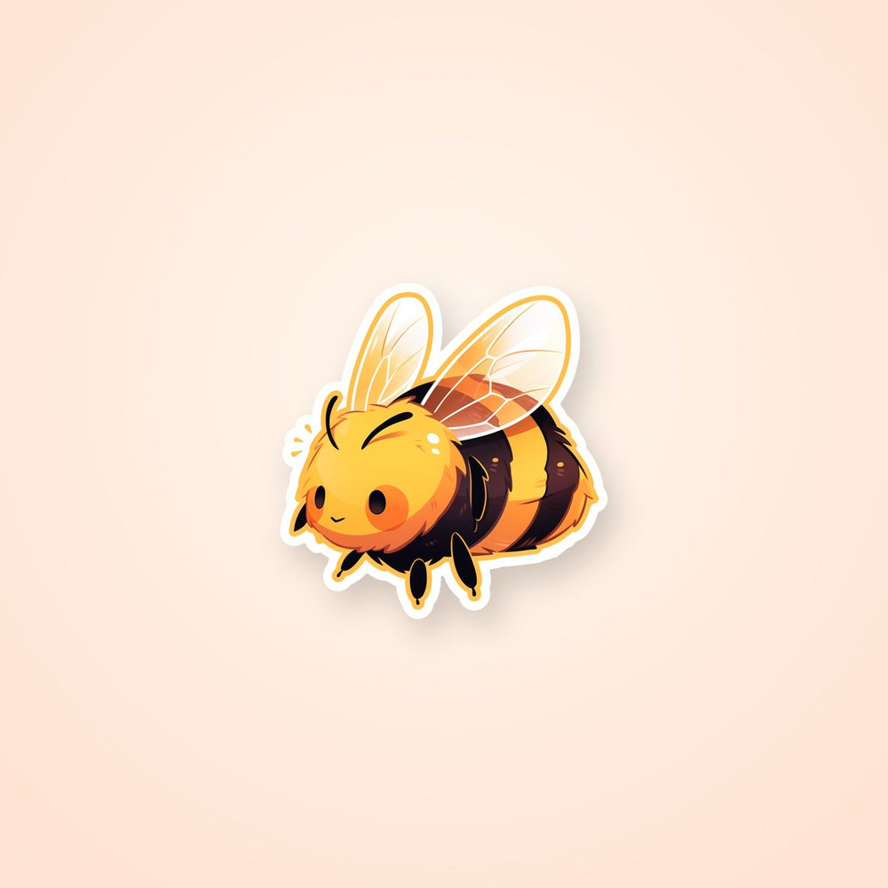 Cute Fat Bee Sticker