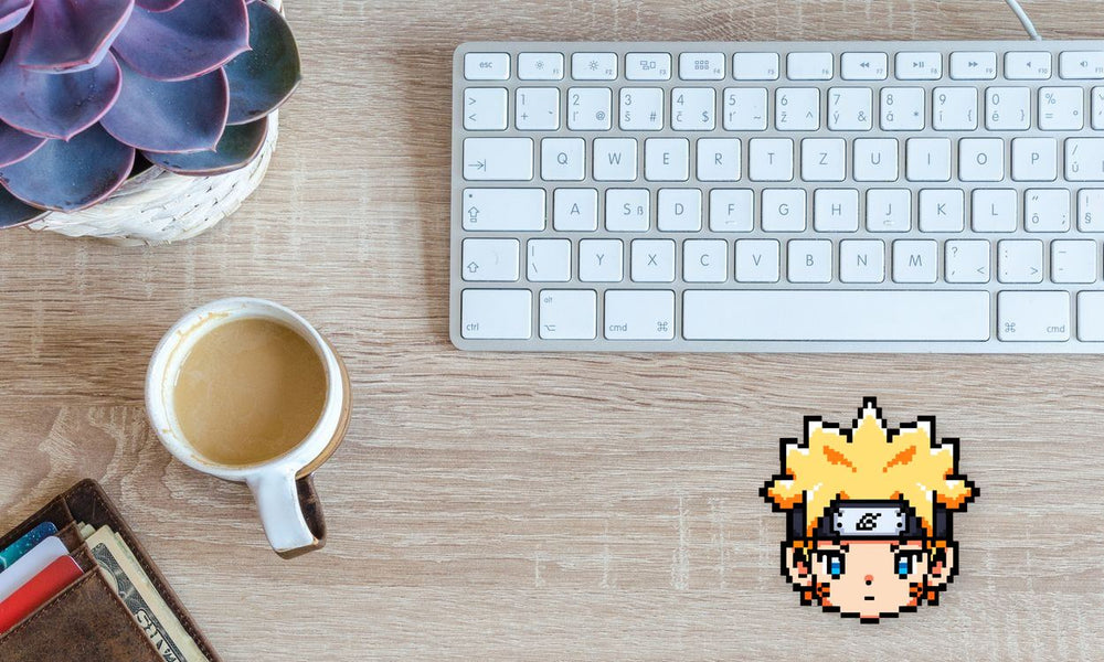Naruto Uzumaki Head Pixel Sticker