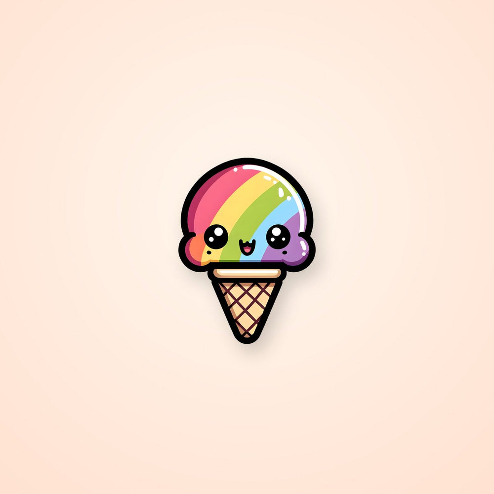 Cute Rainbow Ice Pop Sticker