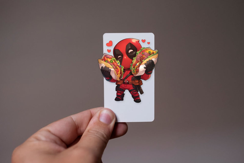 Cute Deadpool Taco Lover Sticker